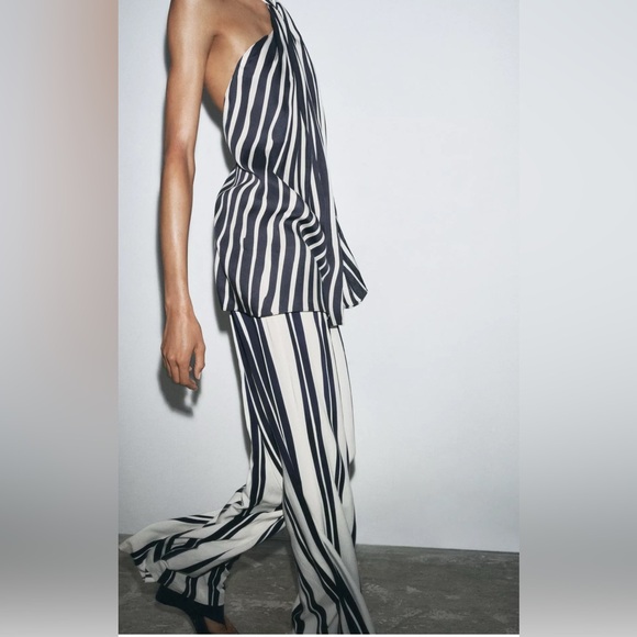 NEW ZARA HIGH WAIST LIMITED EDITION PANTS - Picture 3 of 5